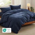 Navy Blue King Size 4-Piece Bedding Set