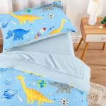 Dinosaur Toddler Bedding Set, Dino Astronauts Theme