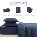 Navy Blue King Size 4-Piece Bedding Set