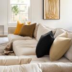 Black Velvet Decorative Pillow Covers, Set of 2