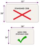NoJo Woodland Meadow 3-Piece Mini Crib Bedding Set