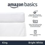 Lightweight King Bed Skirt, Bright White, Machine Washable