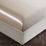 Ultra Silky Soft Satin Bed Sheet Set - Beige