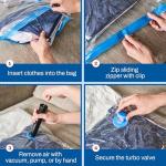 6 Pack Jumbo Vacuum Storage Bags for Bedding