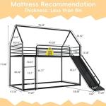 Twin Over Twin Bunk Bed with Slide and Ladder