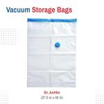 6 Pack Jumbo Vacuum Storage Bags for Bedding