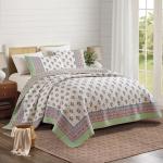 Serena Reversible Floral Cotton Quilt Set - Twin/Twin XL