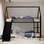 Twin Over Twin Bunk Bed with Slide and Ladder