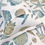 Beach Themed Cotton Duvet Cover Set, Full Size