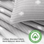 Queen Stripe Jacquard Cotton Quilt Set, 3 Pieces