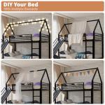 Twin Over Twin Bunk Bed with Slide and Ladder