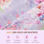 YIYEA Queen Floral Duvet Cover Set, 3PC