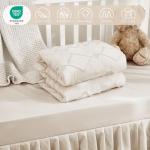 NacoMoco 3-Piece Ruffle Crib Bedding Set