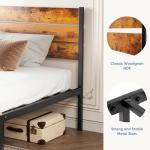 Twin Metal Platform Bed Frame with Headboard