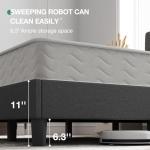 Novilla Queen Upholstered Bed Frame with Adjustable Headboard