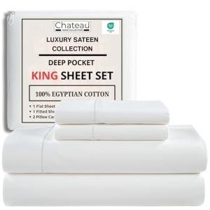 Luxury Egyptian Cotton King Sheet Set