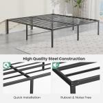 Sweetcrispy Full Size Metal Bed Frame with Storage