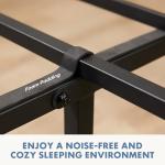 Twin Metal Platform Bed Frame with Headboard