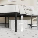 Sweetcrispy Full Size Metal Bed Frame with Storage