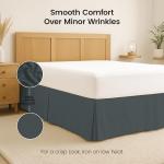 Utopia Bedding Queen Bed Skirt - Grey Ruffle Style
