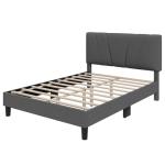 Novilla Queen Upholstered Bed Frame with Adjustable Headboard