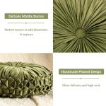 Velvet Ruched Pumpkin Throw Pillow Set of 2