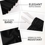 Utopia Bedding Queen Elastic Bed Skirt - Black