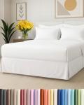 Queen Size Pleated Bed Skirt - Soft & Easy Fit