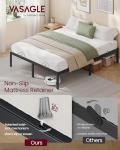 VASAGLE Queen Metal Bed Frame with Storage