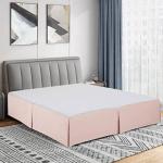 Blush Twin Microfiber Easy Fit Bed Skirt