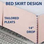 Blush Twin Microfiber Easy Fit Bed Skirt