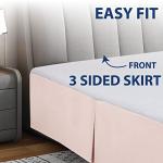 Blush Twin Microfiber Easy Fit Bed Skirt