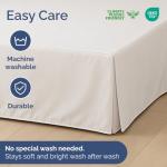 Queen Size Pleated Bed Skirt - Soft & Easy Fit