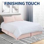 Blush Twin Microfiber Easy Fit Bed Skirt