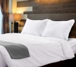 Gusseted White Comfort Pillow Duo