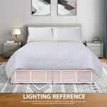 Blush Twin Microfiber Easy Fit Bed Skirt