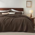 Bedsure Queen Size Lightweight Basket Weave Quilt Set