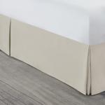 Queen Size Linen Bed Skirt with 14-Inch Drop
