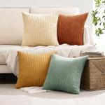 Boho Farmhouse Decorative Pillow Covers Set of 4