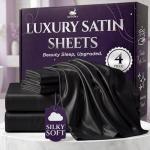 Luxury Satin King Size Bed Set - 4 Pieces
