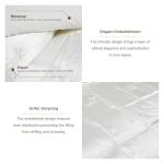 Ivory White Satin Comforter Set for Full/Queen