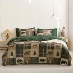 Rustic Cabin Comforter Set with Sheets, Queen