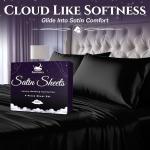 Luxury Satin King Size Bed Set - 4 Pieces