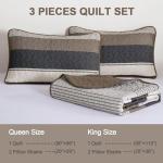 Dinjoy King Size Boho Patchwork Quilt Set