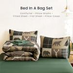 Rustic Cabin Comforter Set with Sheets, Queen