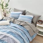 7-Piece Striped Comforter Bed Set for Full Size