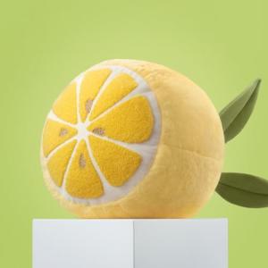 Lemon-Shaped Throw Pillow for Fun Decor