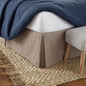 Ultra Soft Microfiber Bed Skirt - Taupe Queen