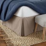 Ultra Soft Microfiber Bed Skirt - Taupe Queen