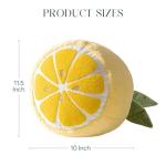 Lemon-Shaped Throw Pillow for Fun Decor